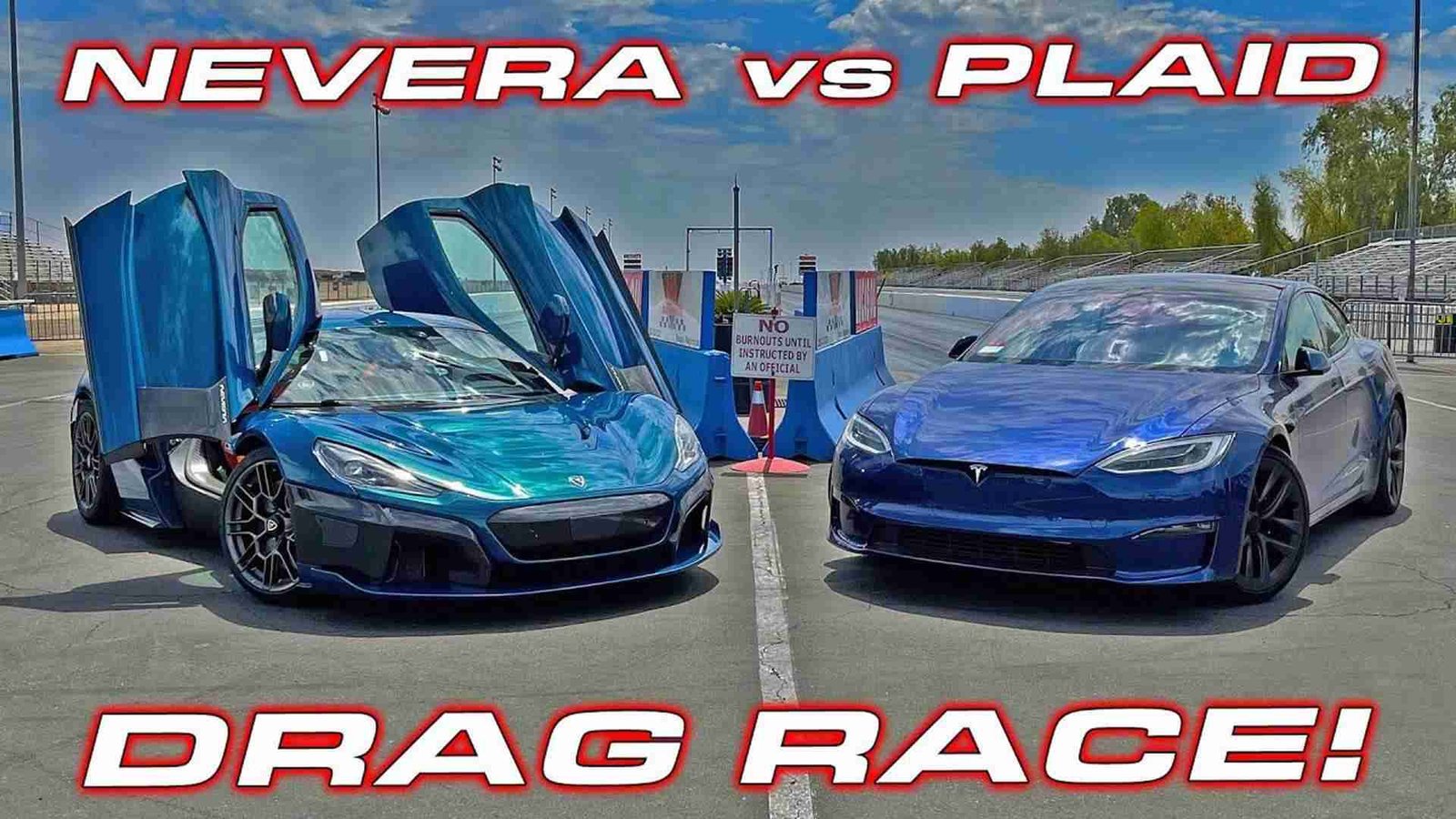 Watch Rimac Nevera Destroy Tesla Model S Plaid In Drag Races