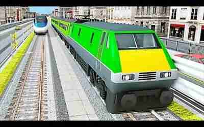 Modern Train Driving Simulator: City Train Games – Challange Level 7 Using New Train