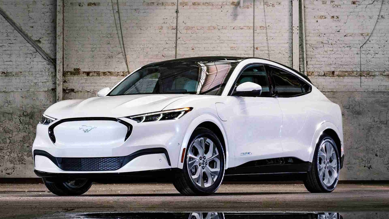 2022 Ford Mustang Mach-E Ice White Edition Has ICE Coupe Twin