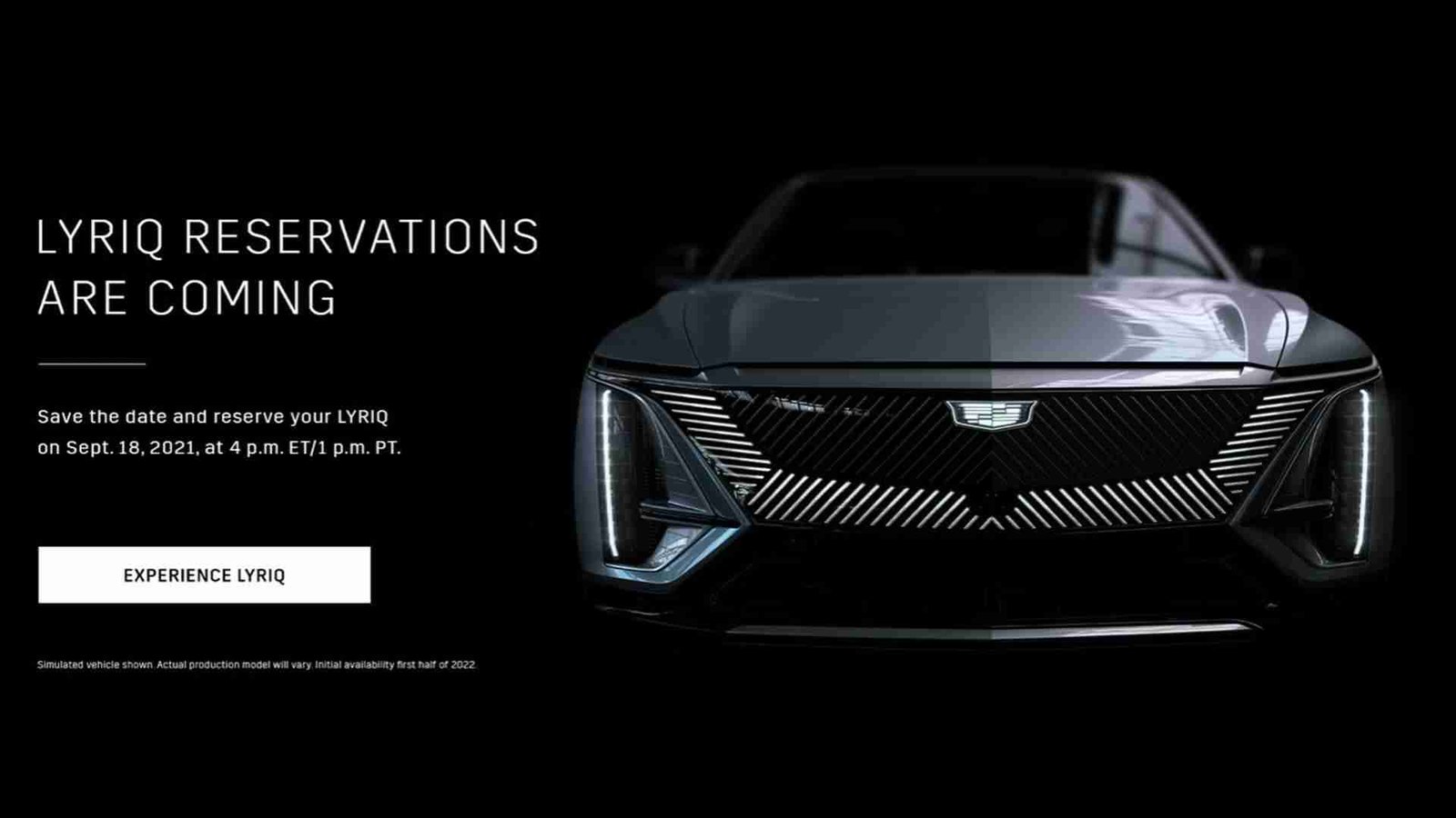 2023 Cadillac Lyriq Pre-Orders Start Sep. 18, Priced From $58,795