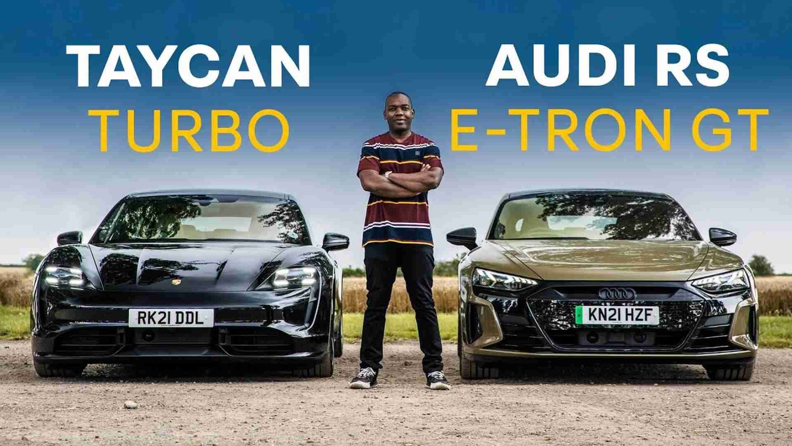 Watch Audi RS E-Tron GT And Porsche Taycan Turbo Compared On Road