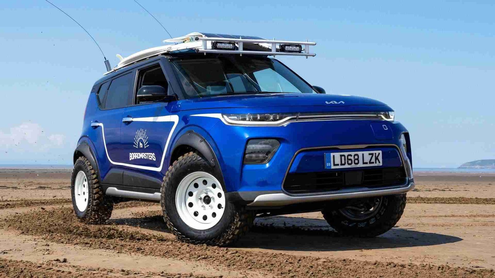 Kia Soul EV Got Saved From The Crusher, Became A Cool Surf Mobile