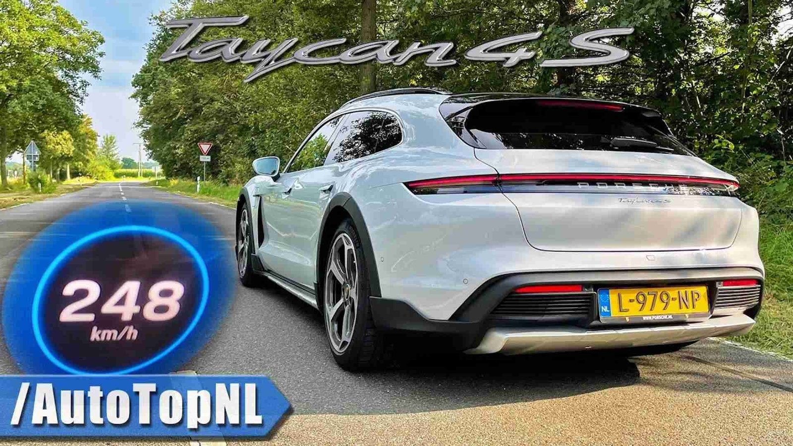 Watch Porsche Taycan 4S Cross Turismo Accelerate From 0-124 MPH