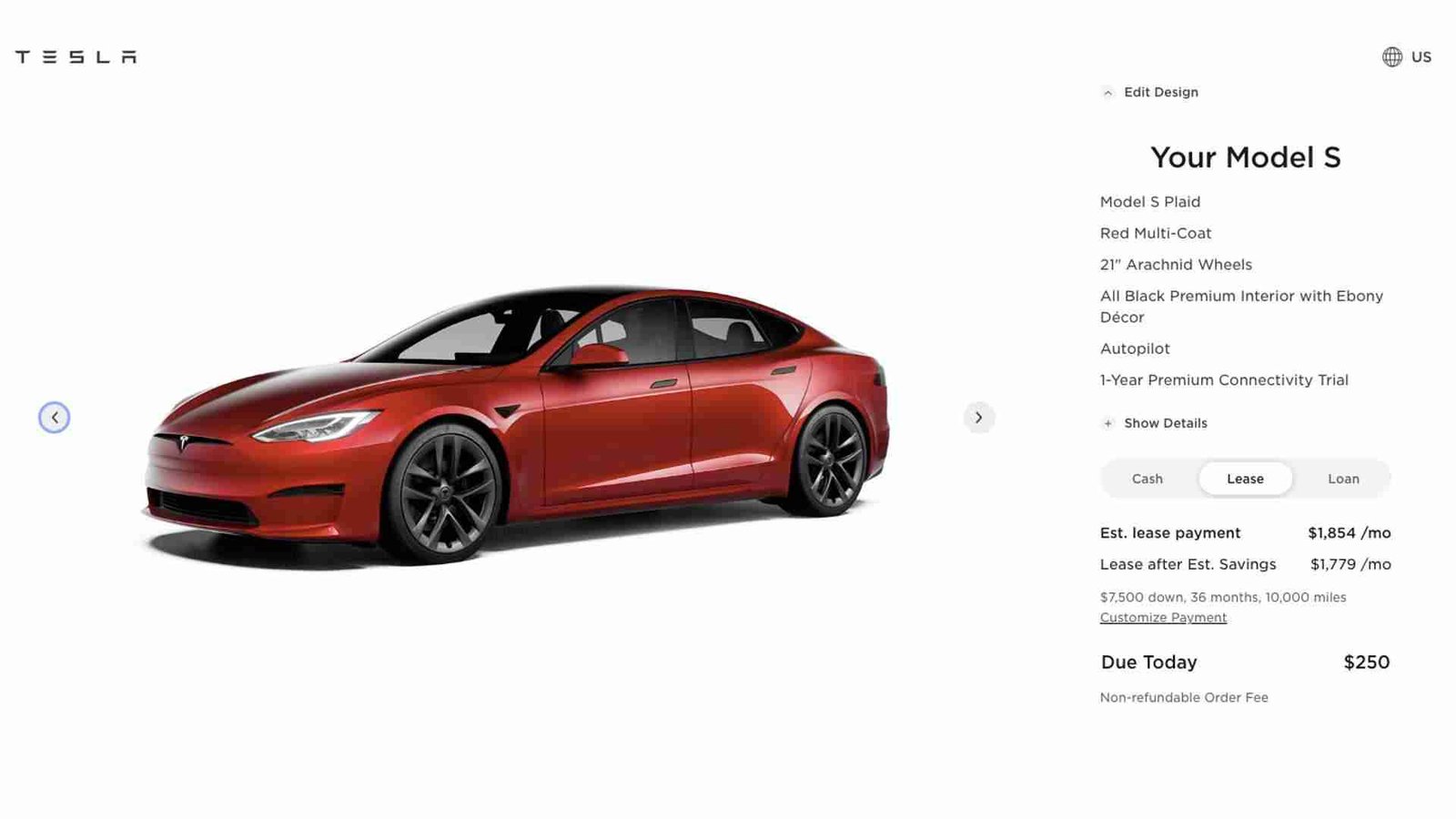 Tesla Increases Deposit From $100 To $250