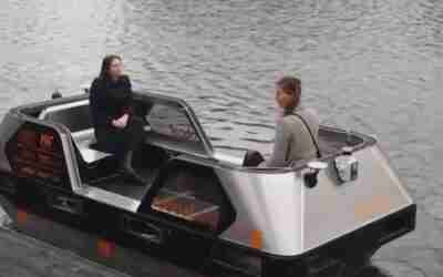 Self-driving boats tested in Amsterdam