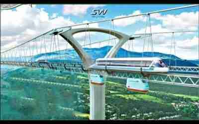 Amazing Futuristic Transport!  Tomorrow's Innovative String Rail Technologies Today!