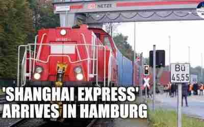 EXCLUSIVE! First China-Europe Shanghai freight train arrives in Hamburg