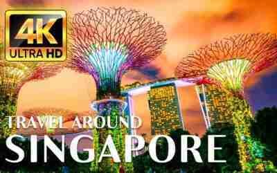 SINGAPORE 4K – Calming Music & Soundscapes With Amazing Nature Videos | 4K VIDEO ULTRA HD