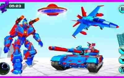 Police Airjet Tank Robot MultiRobot Transform Game Android gameplay