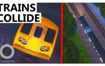 Two Trains Crash Into Each Other After Derailment in England
