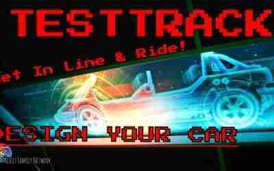 TESTTRACK RIDE – Tron-like Attraction – EPCOT DISNEY WORLD – Design & Test a Vehicle at High Speeds!