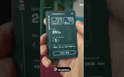 Elon Musk's Futuristic Travel Card | SpaceX | #Shorts
