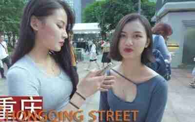 Chongqing street | Walk in China 4K | September 18, 2021 | 重庆街道上的美女