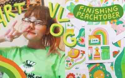 ✿ finishing peachtober, pics, scanning, life & Etsy EU customs regulations lol