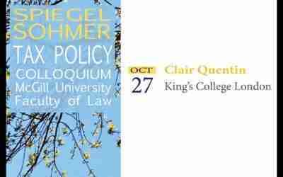 Tax Policy Colloquium: Clair Quentin—Intangible Assets and the Thunder of History