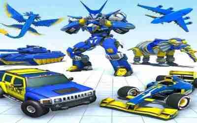 Police Elephant Robot Games 2021: Robot Car Plane Transportation – Android Gameplay