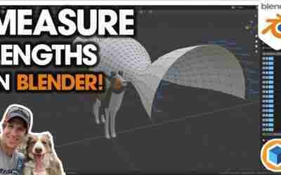 How to MEASURE EDGES in Blender!