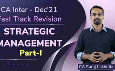 CA Inter | Strategic Management | Fast Track Revision | Part I | Nov/Dec'21 | CA Suraj Lakhotia