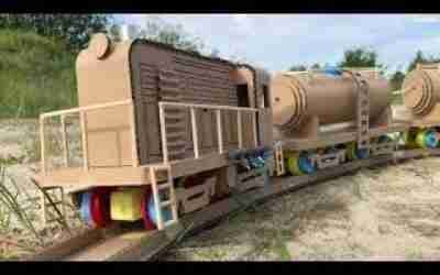Cardboard Train Models