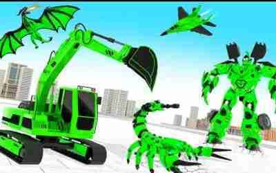 Grand Sand Excavator Gorilla Robot: Battle Of Robot Transformers – Android Gameplay