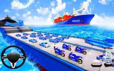 US Police Cargo Ship Transport Truck – Car Transporter Cruise Ship – Android Gameplay