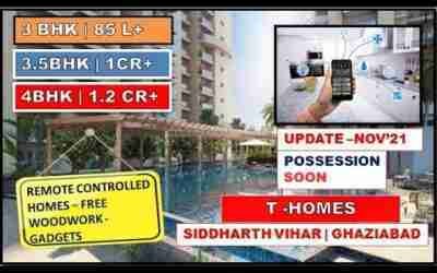 T HOMES SIDDHARTH VIHAR UPDATE ☎️  9560955050 3BHK 4BHK Ready to Move Luxury Flat  – Digi Town