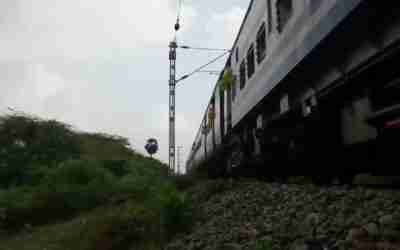 Speed trial run was conducted by Commissioner of Railway safety in Madurai-Manamadurai electrified
