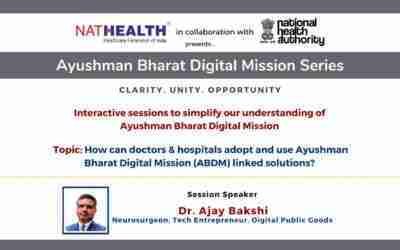How can hospitals adopt and use ABDM linked solutions with Dr. Ajay Bakshi