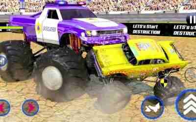 American Police Monster Truck Derby Crash Stunt Demolition Simulator – Android Gameplay.