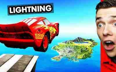 Jumping LIGHTNING MCQUEEN CARS Across GTA 5