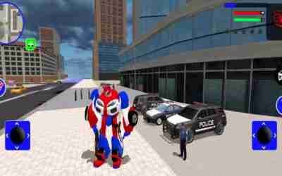 Police Robot Car Transform New Game Control Giant Robot