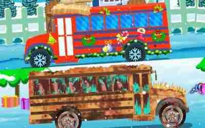 School Bus  | Good vs Evil | Street Vehicles for Children | Kids Car Cartoons | Nursery Rhymes