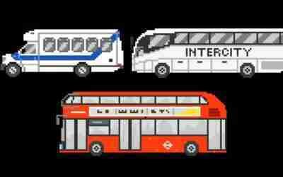 Public Transportation Vehicles Trains Buses Boat