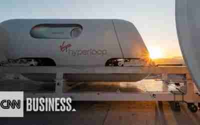 Watch people travel in Virgin Hyperloop for the first time