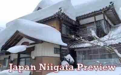 Japan Niigata Snow Walk Preview 2021. ASMR Ambience Sound Sleep Meditate Relax Sneak Peak Mountain