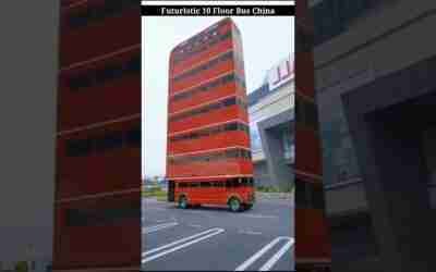 दुनिया की सबसे ऊंची बस | Futuristic Ten Floor Bus In world #shorts #trending