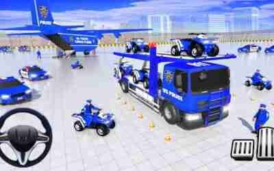 Police Car Transport Truck – US Police Car Transport Truck – Android Gameplay