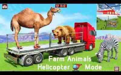 Farm Animals Transporter Truck || Helicopter ? Mode