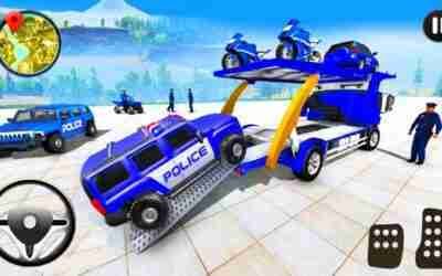Police Car Transport Truck – City Police Vehicle Transport Truck – Android Gameplay