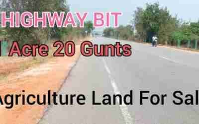 Highway BT 1acre 20 Gunts.
