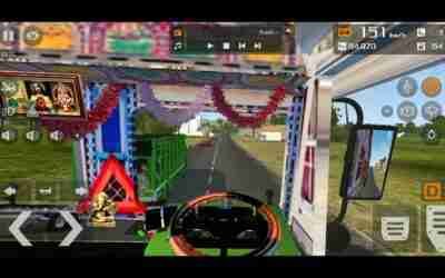 Tata truck driving indonasia bus simulator.