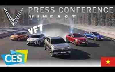 [8K] FULL Vinfast Press Conference at CES 2022 – American Debut, EV, VF7 + MORE!