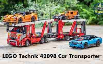 LEGO Technic 42098 Car Transporter unboxing, speed build and detailed review
