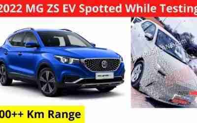 MG ZS EV 2022 Spotted While Testing