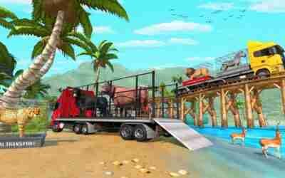Farm Animals Transport Truck | Lion Transport | Umair Gameplay.