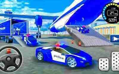 US Police Car Transporter Driving Simulator 3D – Police Robot Transport Plane‏ – Android Games