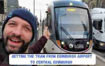 Getting the tram from Edinburgh Airport to Central Edinburgh