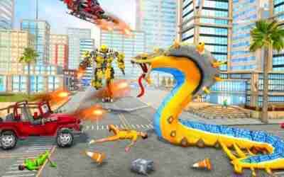 Angry Anaconda City Attack Snake Rampage Game – Android Gameplay | Robot Simulator Games