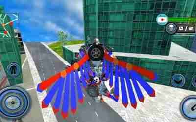 Futuristic Flying Police Robot Car Transform – Android iOS Gameplay