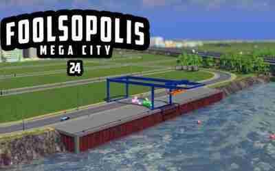 BARGES Transport Cargo in Cities Skylines Foolsopolis Mega City #23